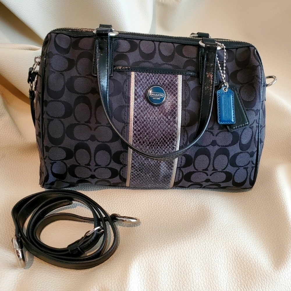 Coach Handbag with Over the Shoulder Strap.